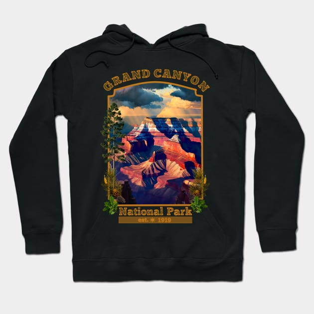 Grand Canyon National Park Hoodie by AtkissonDesign